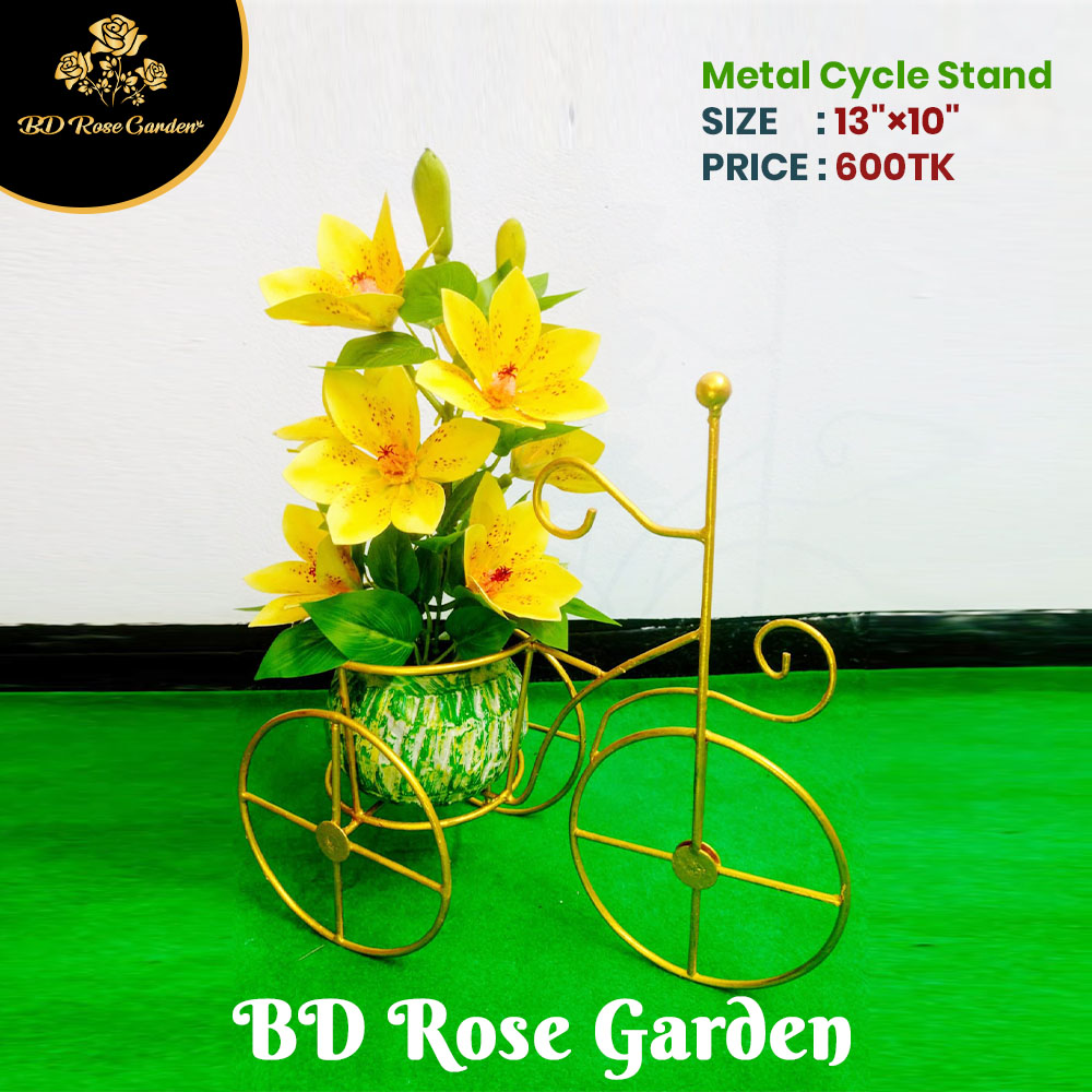 Golden Metal Cycle Stand - Image 2