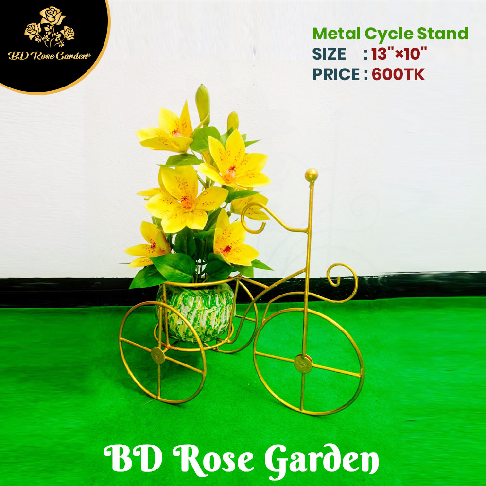 Golden Metal Cycle Stand - Image 3