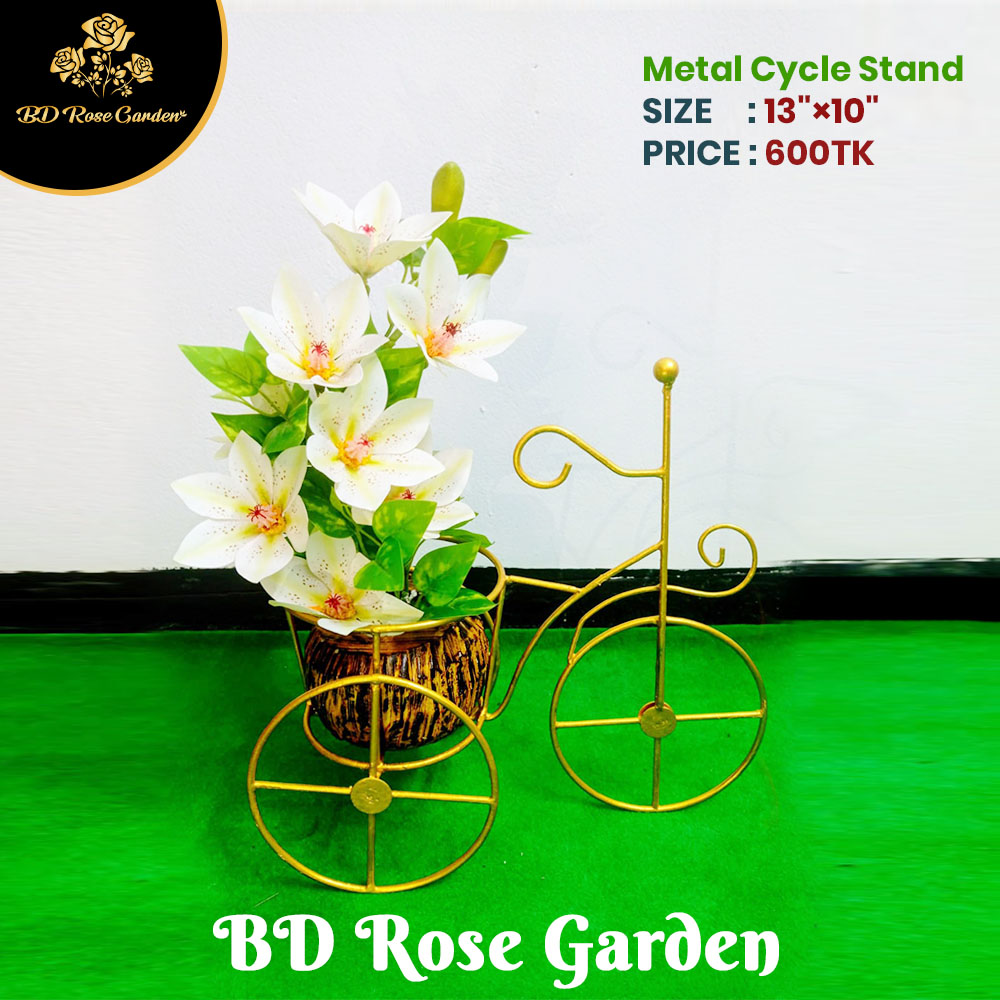 Golden Metal Cycle Stand
