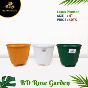 Plastic Lotus Planter 6 Inch